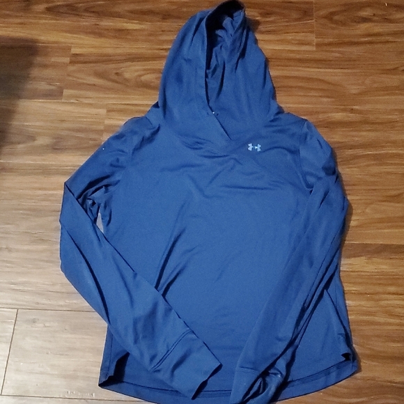Under Armour Navy Blue Pullover Hoodie - Picture 1 of 5
